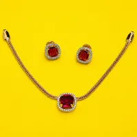 Ruby Royale Pendant Set – Image 1