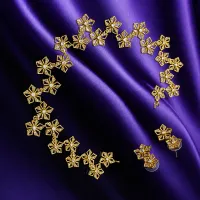 Golden Blossom Radiance Necklace Set – Image 1