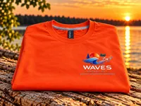 Waves Consultant Performance T-Shirt – Orange – Image 1