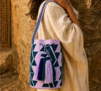 Mochila Wayuu Brisa Lila – Image 3