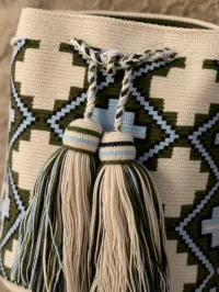 Mochila Wayuu Oliva del Desierto – Image 5