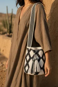 Mochila Wayuu Contraste Guajiro – Image 3