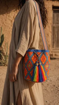 Mochila Wayuu Fiesta del Caribe – Image 3