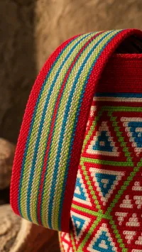 Mochila Wayuu Coral del Desierto – Image 7