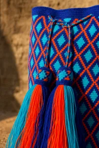 Mochila Wayuu Azul Amanecer – Image 5