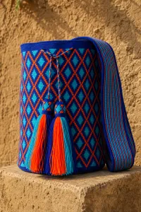 Mochila Wayuu Azul Amanecer – Image 2
