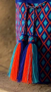 Mochila Wayuu Azul Amanecer – Image 6