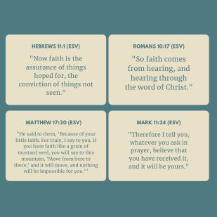 Faith Scripture Flashcards for Memorization – Image 1