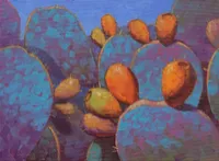 Blue Pricklys - 12 x 16in – Image 1