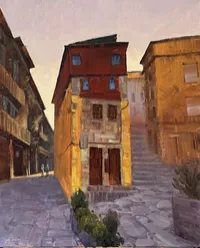 Early stroll - 25 x 20in – Image 1