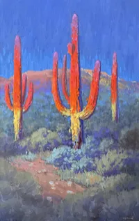 Suspect Saguaro Series - Alternate Frequency - 32 x 20in – Image 1