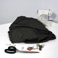 FlexiBloc Black EMF Clothing Fabric 170cm (66") Wide – Image 3