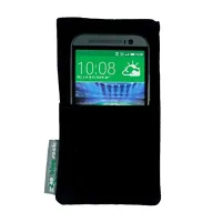 Blocsock Anti-Radiation Cell Phone Case - Faux Suede – Large 6.7" x 3.9"