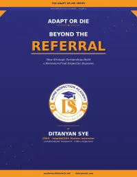 Adapt or Die: VOLUME III — Beyond the Referral – Image 1