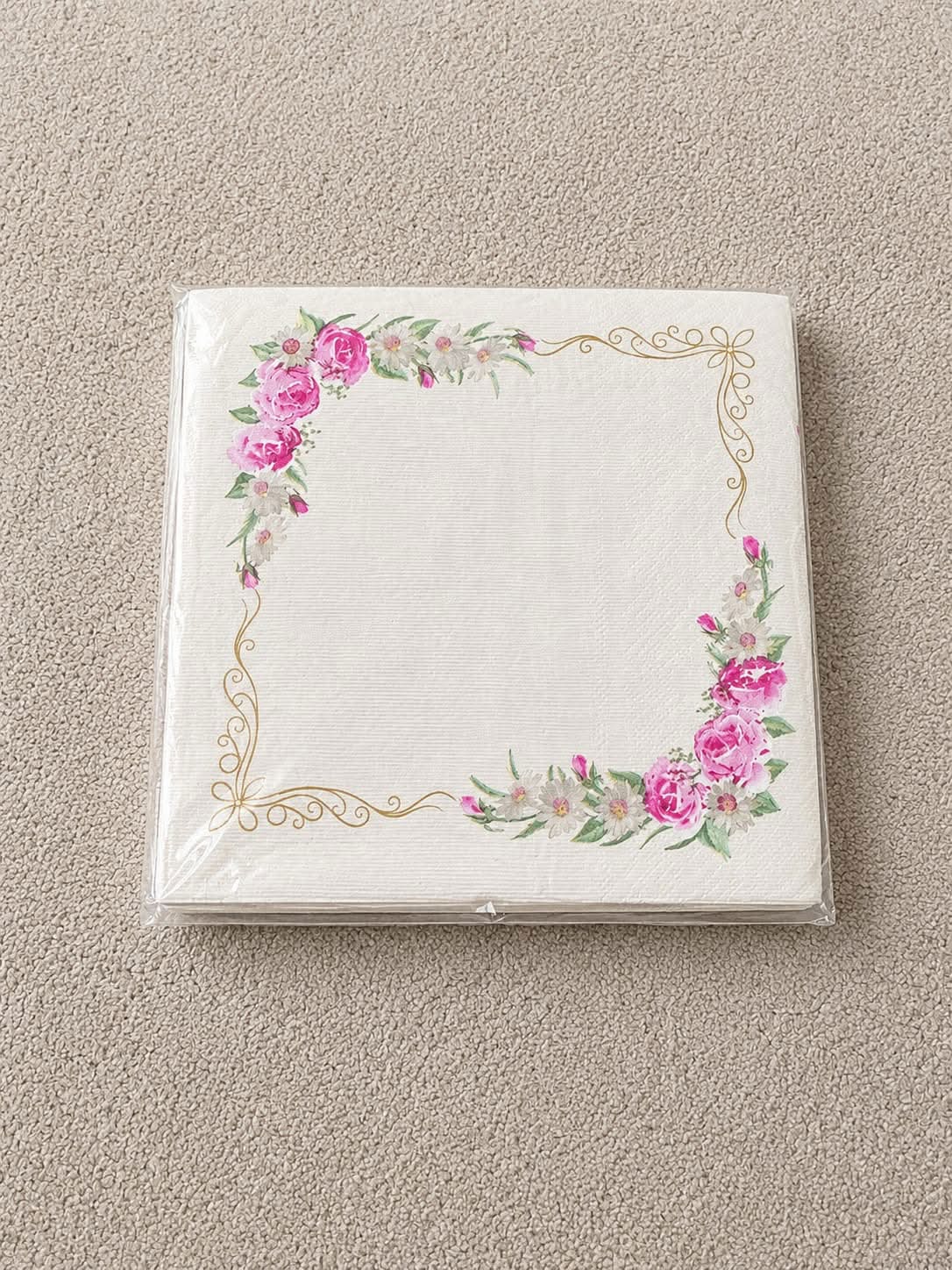 Code O - Floral Serviettes – Image 1