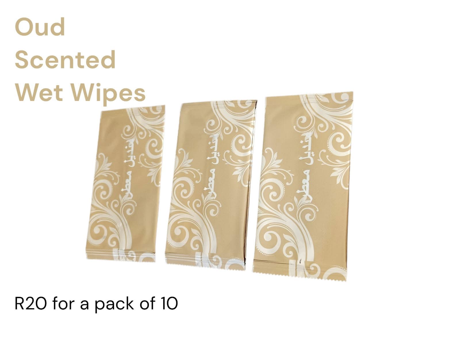 Oud Scented Wet Wipes - Gold – Image 1