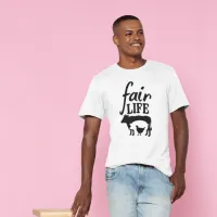 Fair Life Animals 4-H – Small, White, Gildan 5000