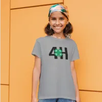 4-H Clover Fair Youth Tee – X-Large, Grey, Gildan 5000