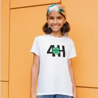 4-H Clover Fair Youth Tee – X-Large, White, Gildan 5000