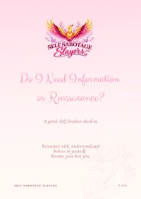 Do I Need Information or Reassurance? – Image 1