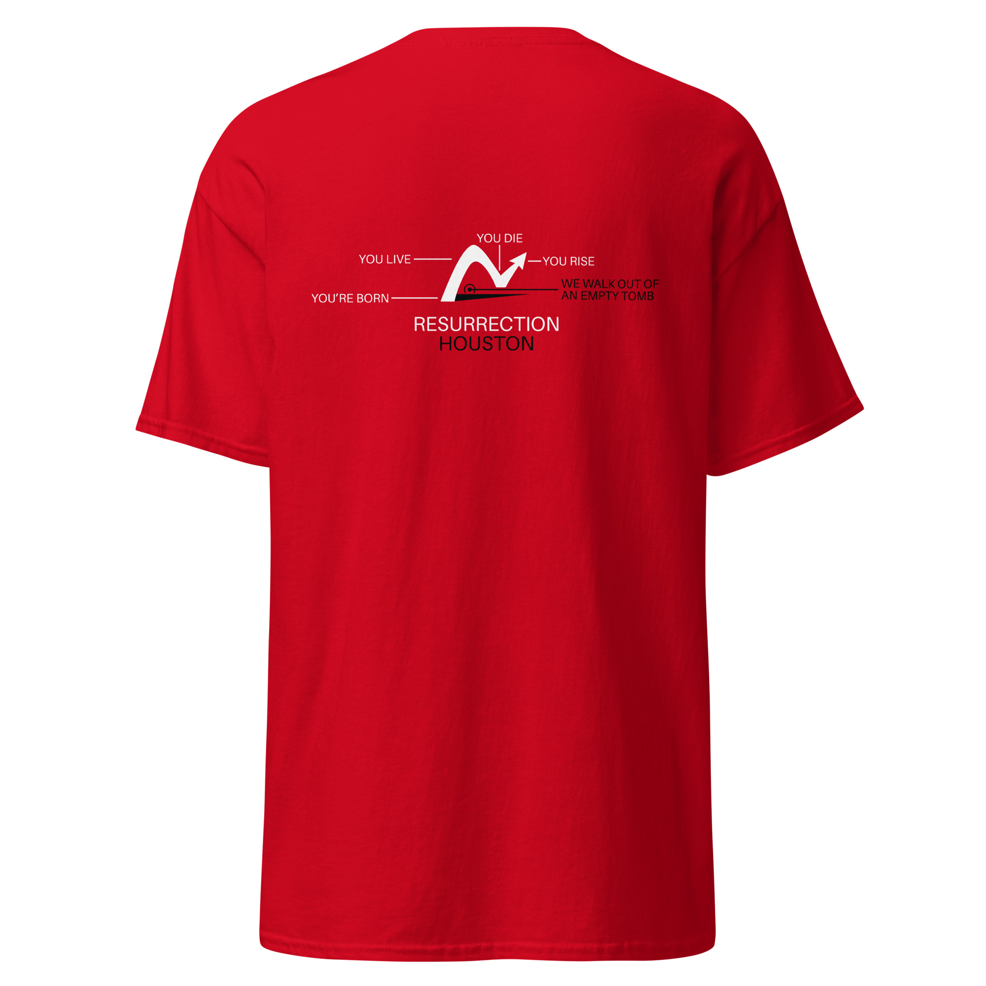 For God So Loved Sunnyside T-Shirt Red – Image 3
