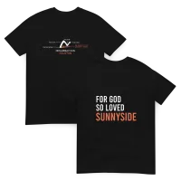 For God So Loved Sunnyside T-Shirt Black – Image 4