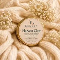 Harvest Glow Travel Tin Candle – Natural Coconut Wax – 2 oz – Image 1