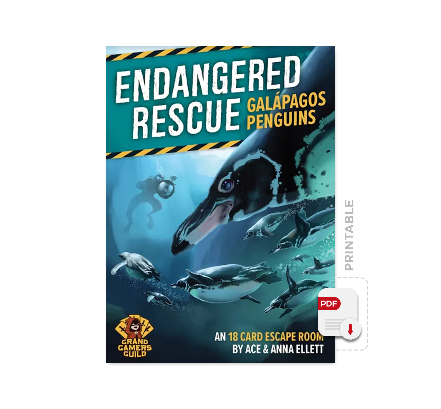 Endangered Rescue: Galapagos Penguins (Printable) – Image 1
