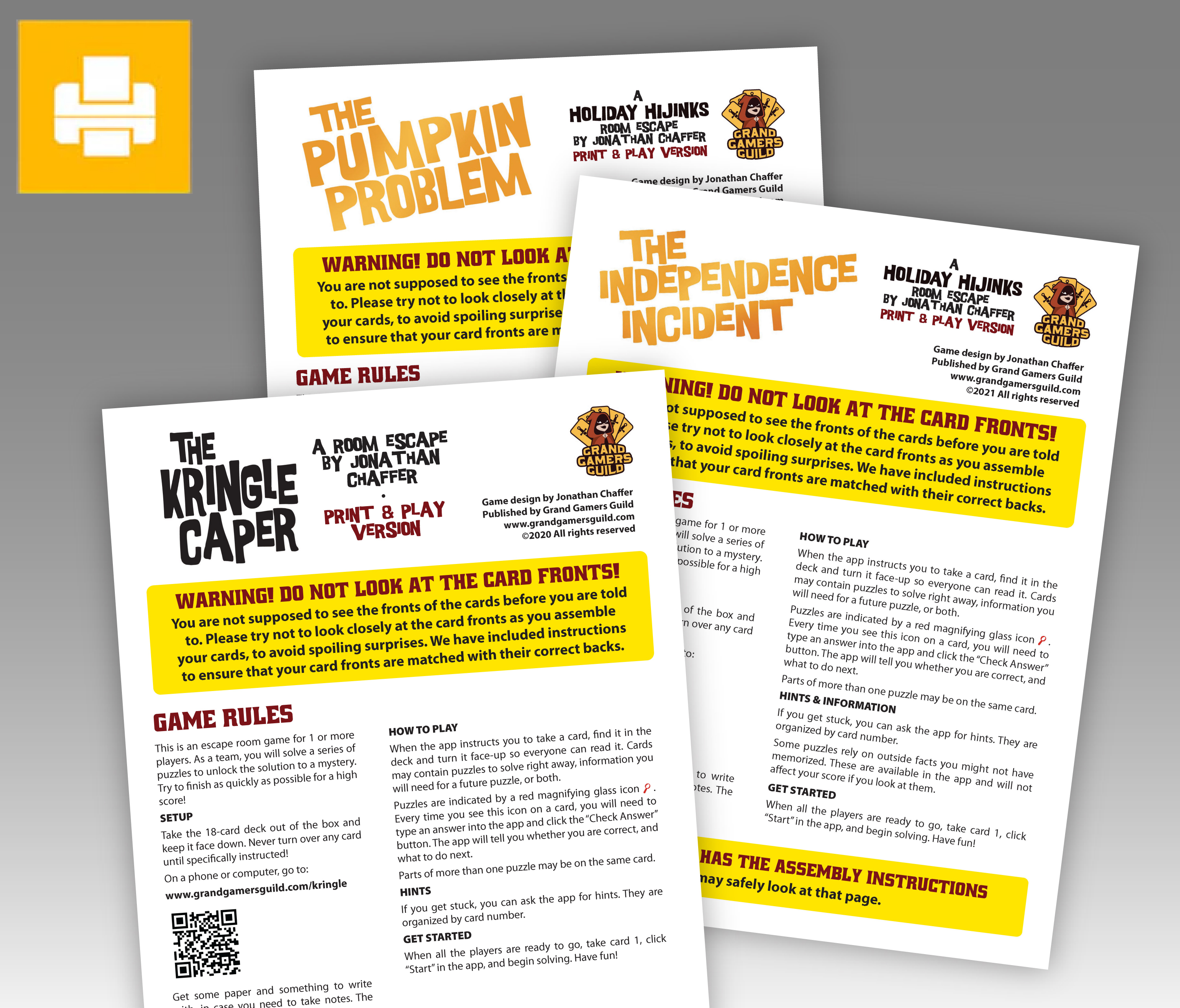 Holiday Hijinks Bundle #1 (Printable) – Image 1