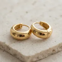 The Arch Huggie Earrings – Image 1