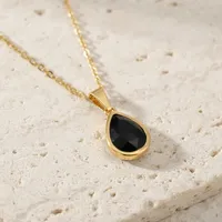 The Aurea Black Agate Necklace – Image 1