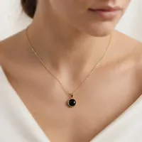 The Solis Black Agate Necklace – Image 2