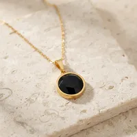 The Solis Black Agate Necklace – Image 1
