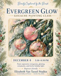 Evergreen Glow Gouache Painting class – Image 1