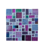 Set of 2 Colourful Abstract Coasters / Uncut  – Image 4