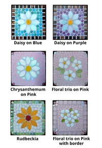 Set of 2 Floral Coasters / Uncut – Image 2