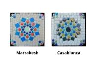 Set of 2 Moroccan stars Coaster / Uncut – Image 2