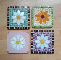 Set of 2 Floral Coasters / Uncut – Image 4