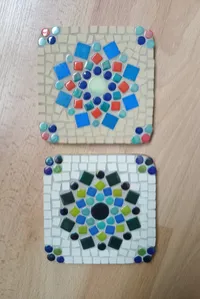 Set of 2 Moroccan stars Coaster / Uncut – Image 3