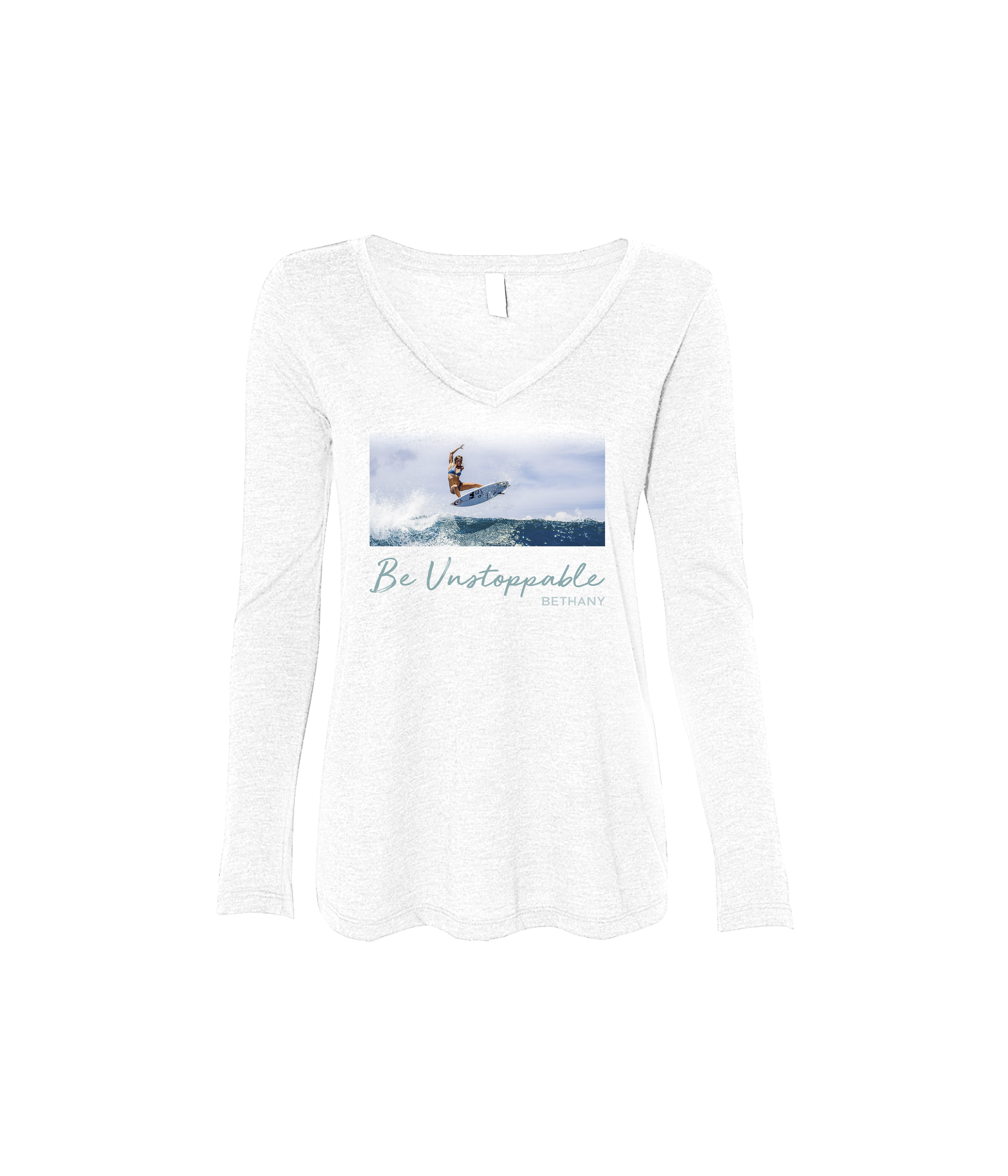 Be Unstoppable Long Sleeve V-Neck – Medium
