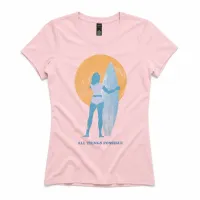 Womens Tee — Endless Summer – Light Pink, XS