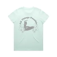 Womens Universal Tee — All Things Possible – Sea Foam, XS