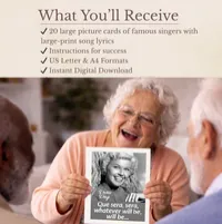 Famous Singers and Their Songs – Printable Dementia Music Activity – Image 2