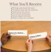 Finish the Book Title – Printable Dementia Reading Activity – Image 2