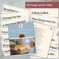 Finish the Book Title – Printable Dementia Reading Activity – Image 4