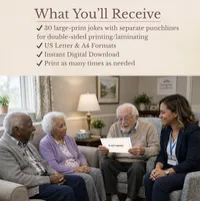 Printable Joke Cards – Large-Print Dementia Reading Activity – Image 2