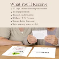 Kitchen Word & Picture Match – Printable Dementia Activity – Image 2