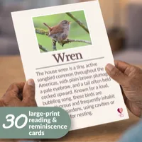 Garden Birds – Printable Dementia Reading Activity – Image 1
