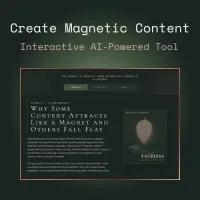 Create Magnetic Content - Interactive AI-Powered Tool – Image 1