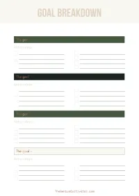 Goal & Productivity Planner - FREE PDF Download – Image 8